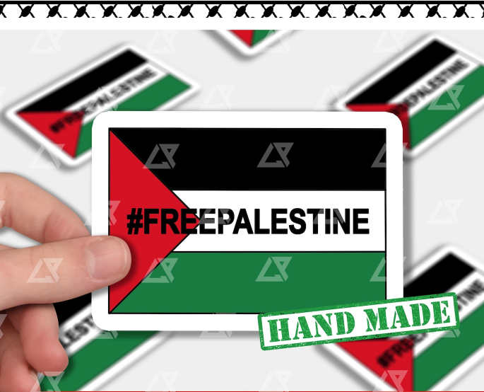 FLAG OF FREEDOM -HANDMADE STICKER