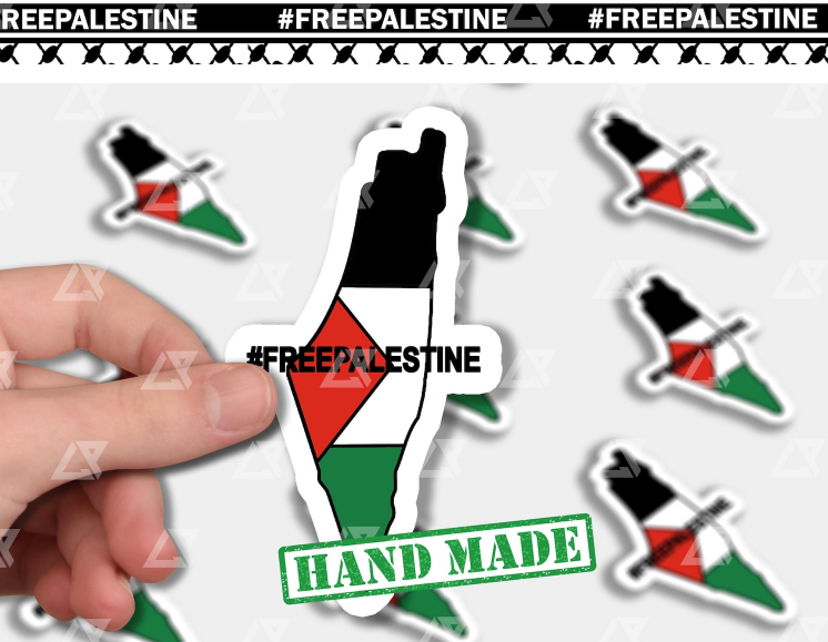 FLAG OF FREEDOM -HANDMADE STICKER