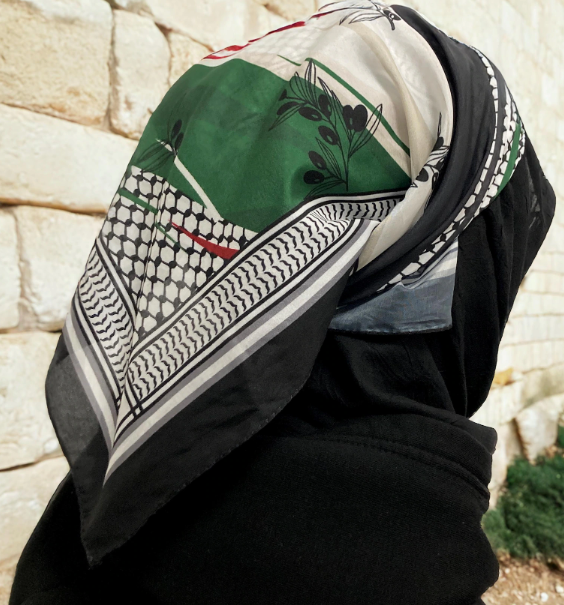 "Olive Flame" – Resistance Woven Scarf