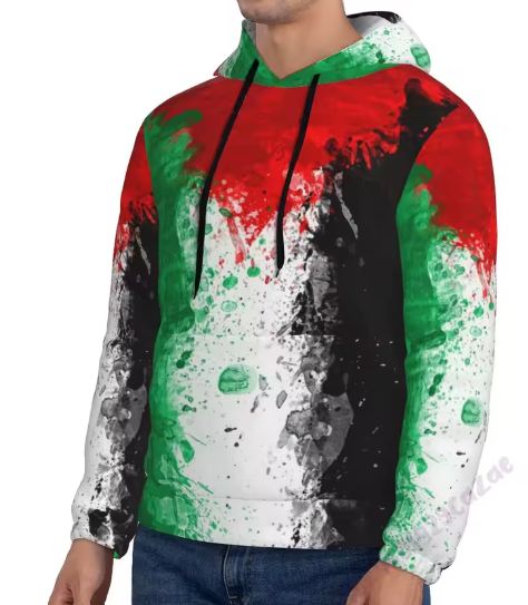 "Freedom Drips – Palestine Splash Hoodie"