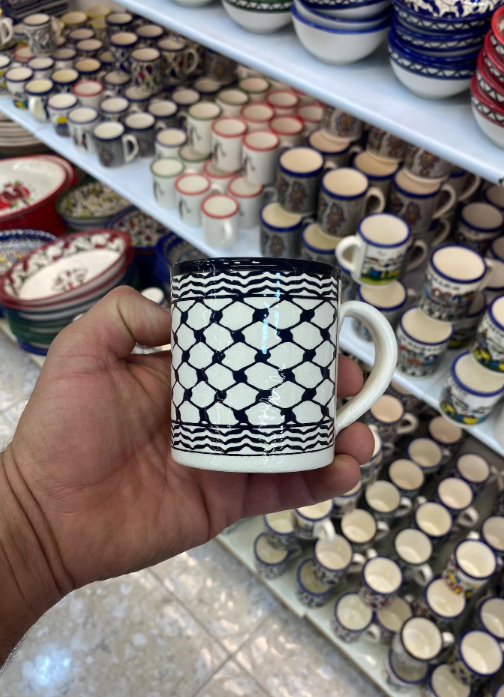HANDCRAFTRED PALESTINE HERITAGE CUP