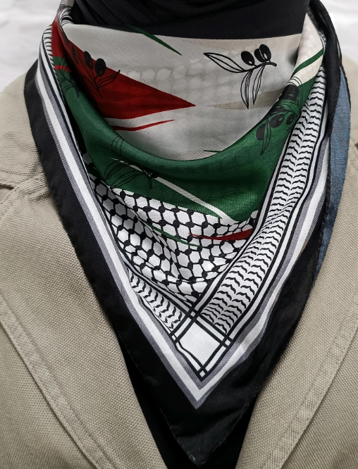 "Olive Flame" – Resistance Woven Scarf