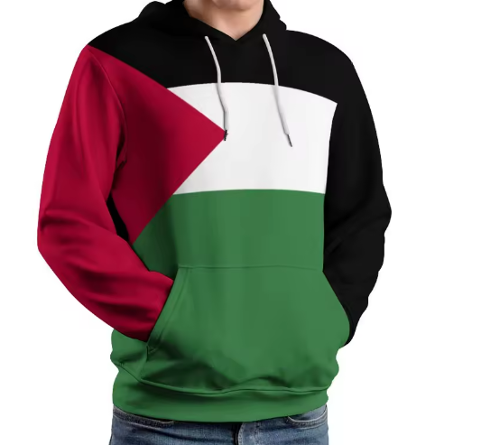 "PALESTINE  Flame" – Statement Hoodie of Solidarity