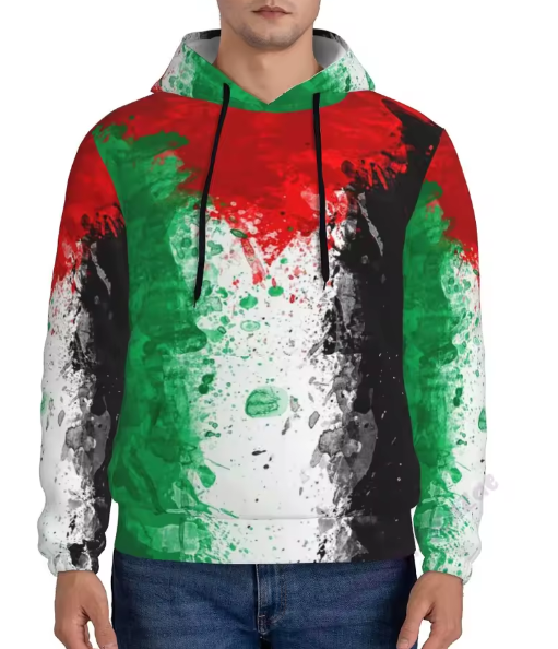 "Freedom Drips – Palestine Splash Hoodie"